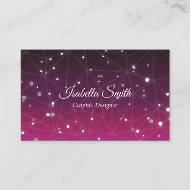 Elegant Professional Graphic Designer Business Card (Front)