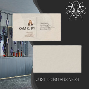 Elegant Professional Graphic Logo Designer Business Card