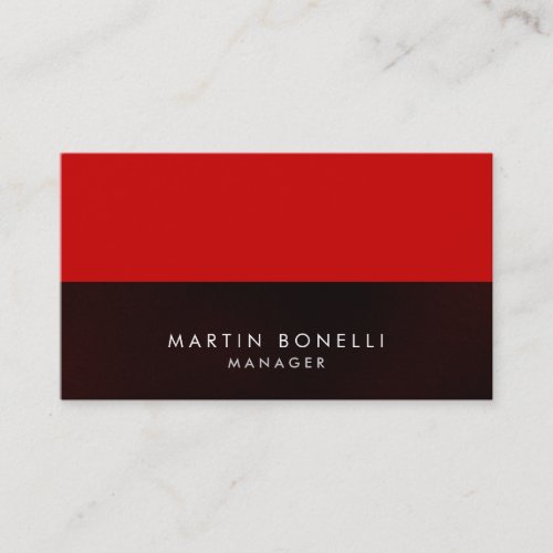 Elegant Professional Grey Red Stripe Business Card