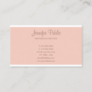 Elegant Professional Handwritten Script Pretty Business Card