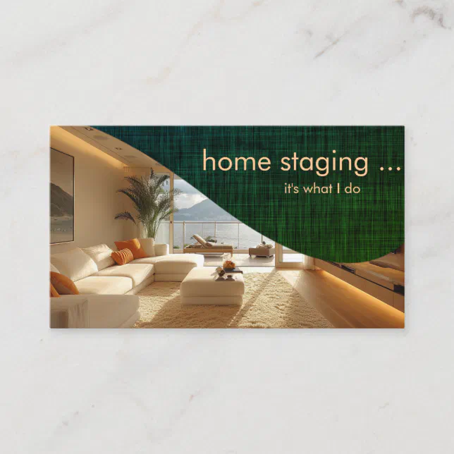 Elegant Professional Home Staging Business Card Zazzle