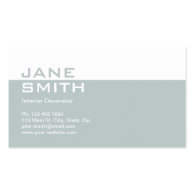 Elegant Professional Interior Design Decorator Business Cards