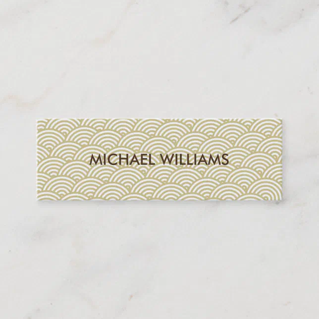 Elegant professional Japanese style paper Mini Business Card Zazzle