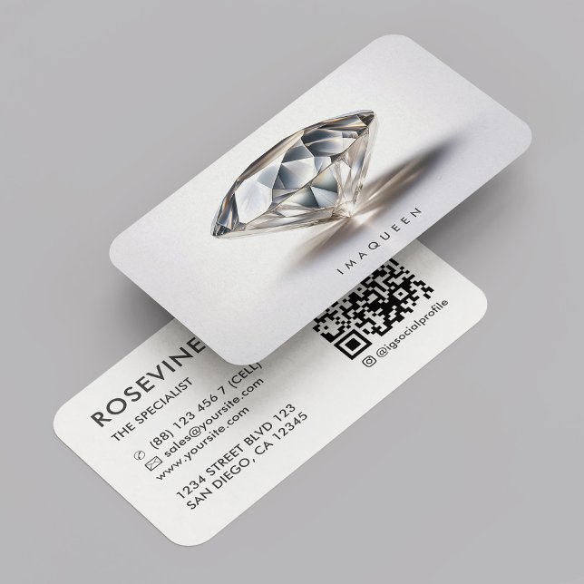 Elegant Professional Jewelry Diamond Designer Business Card (Elegant Professional Jewelry Pearl Diamond Business Card
☆★
☆★
☆★
☆★
☆★
(35654)
 | 
)