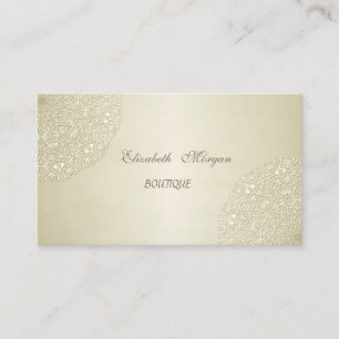 Elegant Professional, Lace Business Card