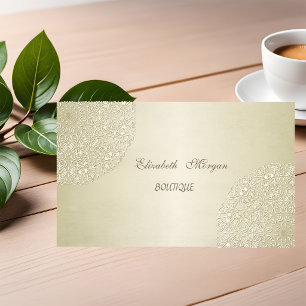 Elegant Professional, Lace Business Card