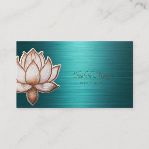 Elegant Professional Lotus Beauty Green Metallic