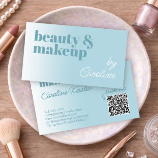 Elegant Professional Makeup Artist Business Card