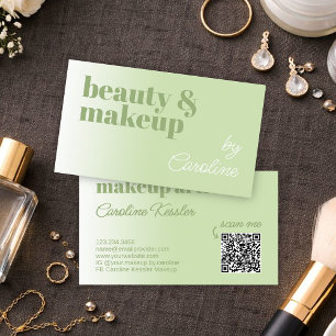 Elegant Professional Makeup Artist Business Card
