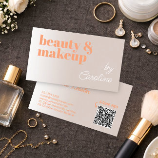 Elegant Professional Makeup Artist Business Card