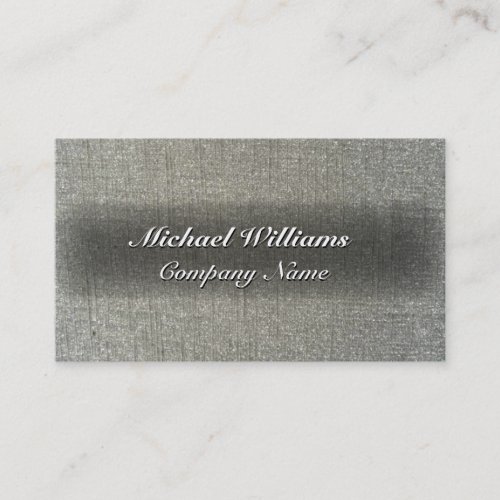 ELEGANT PROFESSIONAL METAL FABRIC METALLIC BUSINESS CARD