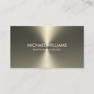 Elegant professional metal white shining black business card