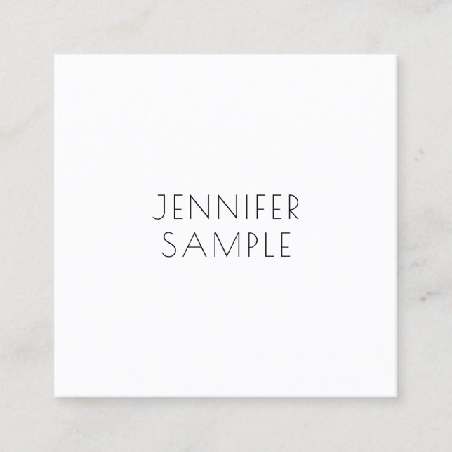 Elegant Professional Minimal Template Modern Square Business Card (Front)