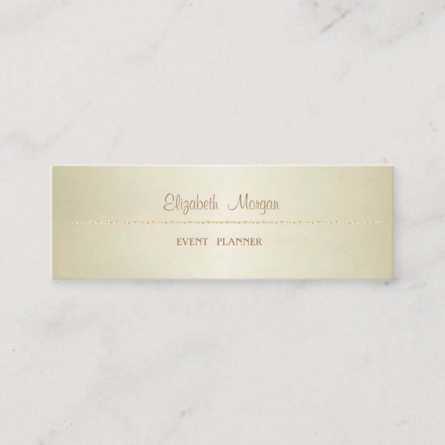 Elegant Professional  Minimalist Simple Mini Business Card (Front)