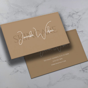 Elegant professional minimalist skincare business card