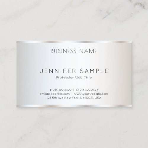 Elegant Professional Minimalist Template Modern Business Card