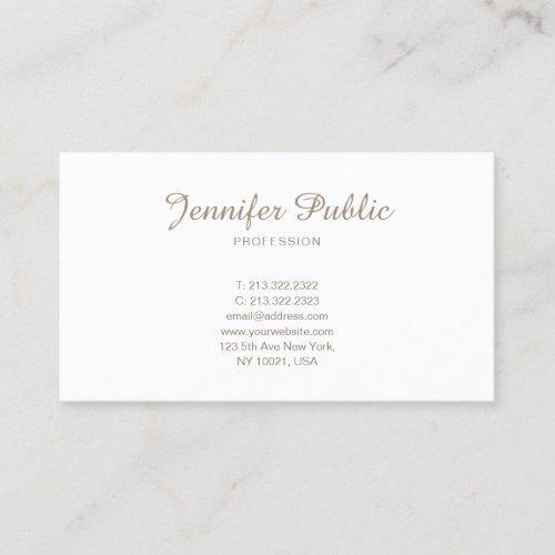 Elegant Professional Minimalistic Modern Smart Business Card