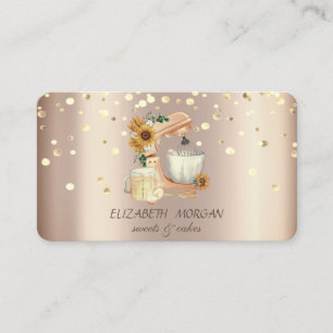 Elegant Professional Mixer Sunflower Business Card
