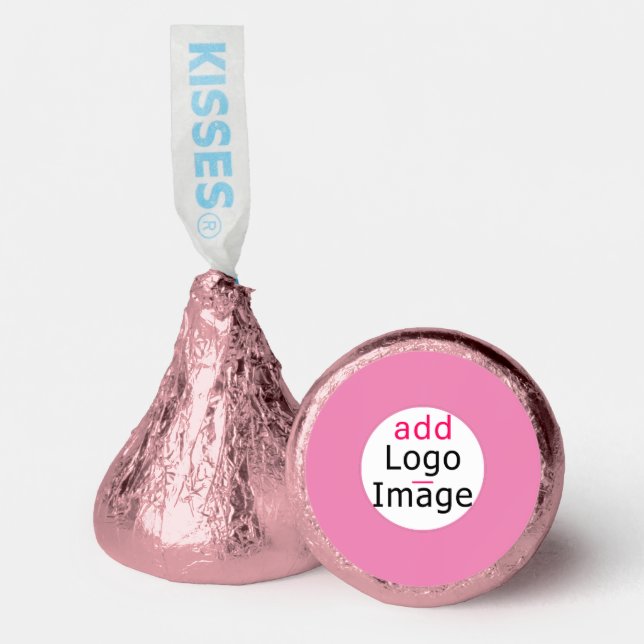 Elegant Professional Modern Business Custom Pink Hershey®'s Kisses® (Front)