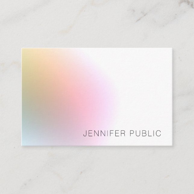 Elegant Professional Modern Colorful Template Business Card (Front)