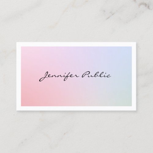 Elegant Professional Modern Elite Plain Trendy Business Card