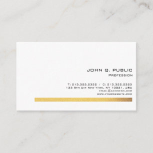 Elegant Professional Modern Gold Look Striped Business Card