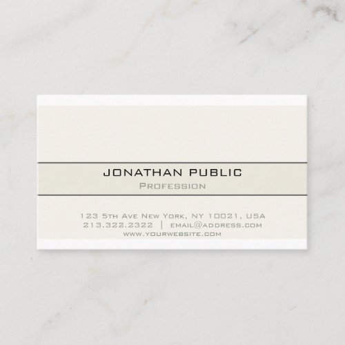 Elegant Professional Modern Look Simple Business Card