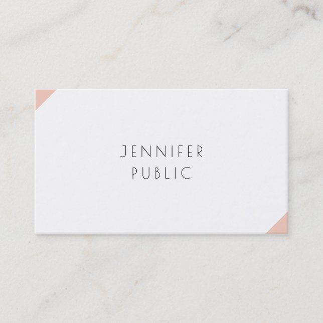 Elegant Professional Modern Minimalist Template Business Card (Front)