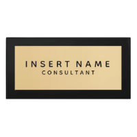 Elegant Professional Modern Plain Black Golden