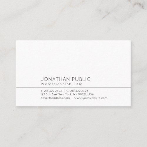 Elegant Professional Modern Simple Template Business Card