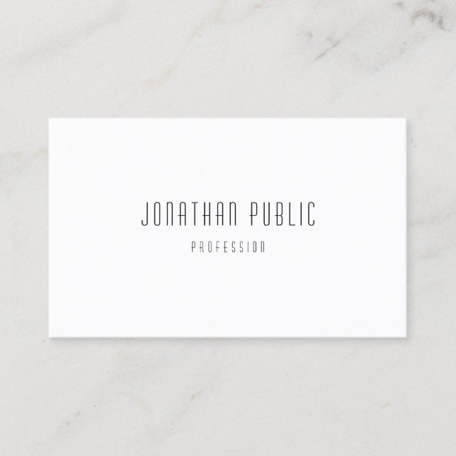 Elegant Professional Modern Simple Template Business Card (Front)