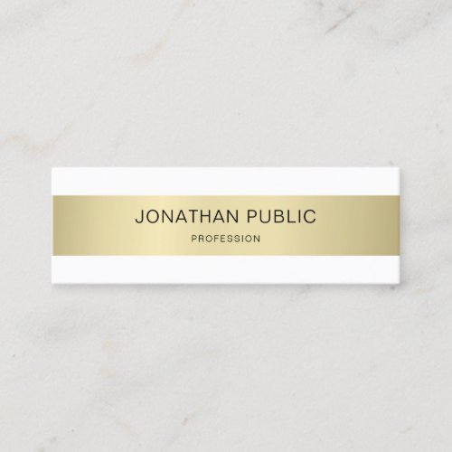 Elegant Professional Modern Sleek Plain Luxury Mini Business Card