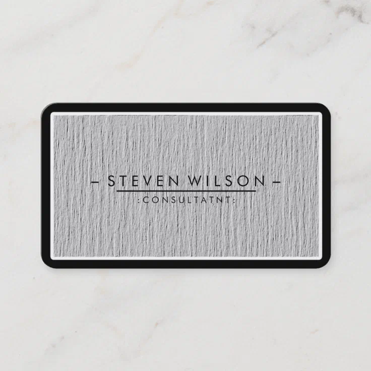 Elegant Professional Modern Subtle Plain Business Card | Zazzle