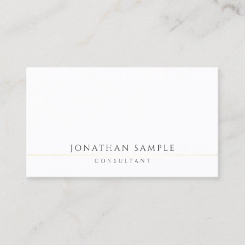 Elegant Professional Modern Template Consultant Business Card