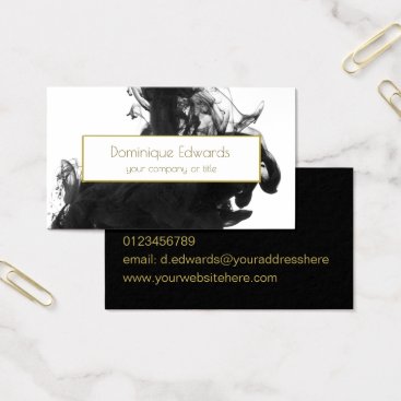 Elegant Professional Personal Black Ink Gold Business Card Elegant Professional Personal Black Ink Gold Business Card