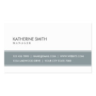 Elegant Professional Plain Simple Gray and White Business Card Template