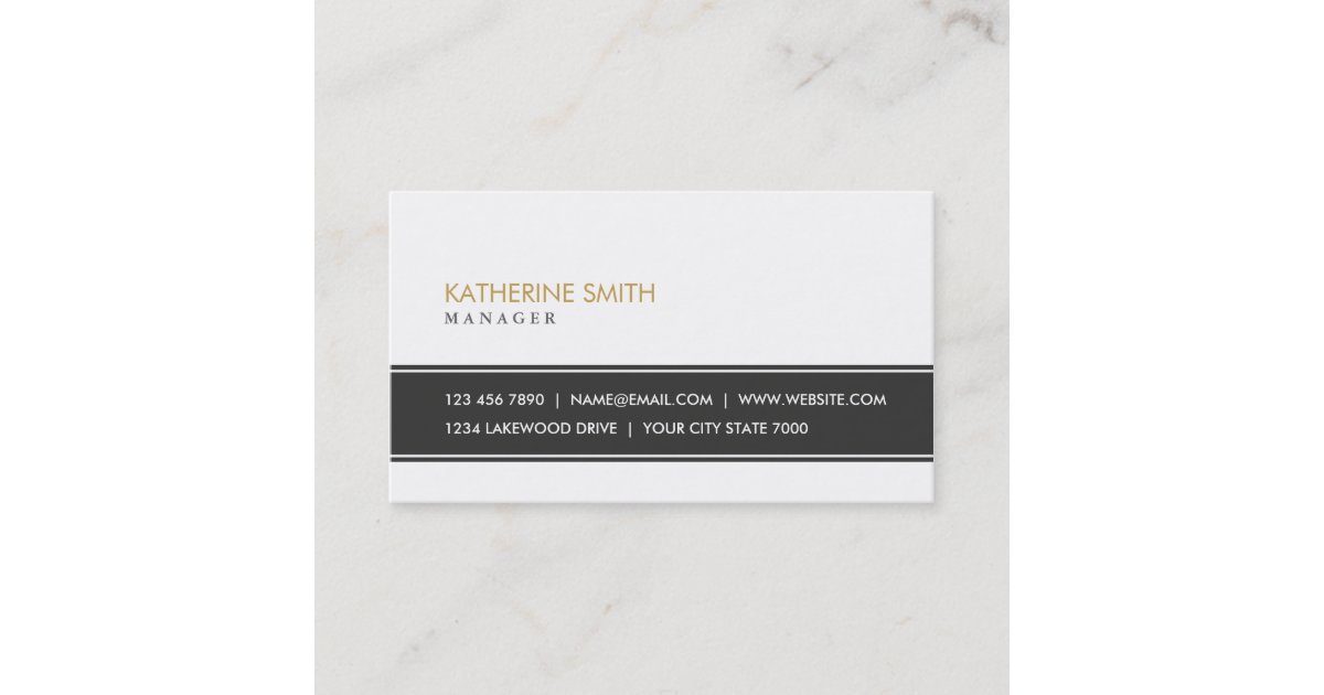Elegant Professional Plain Simple White Fashion Business