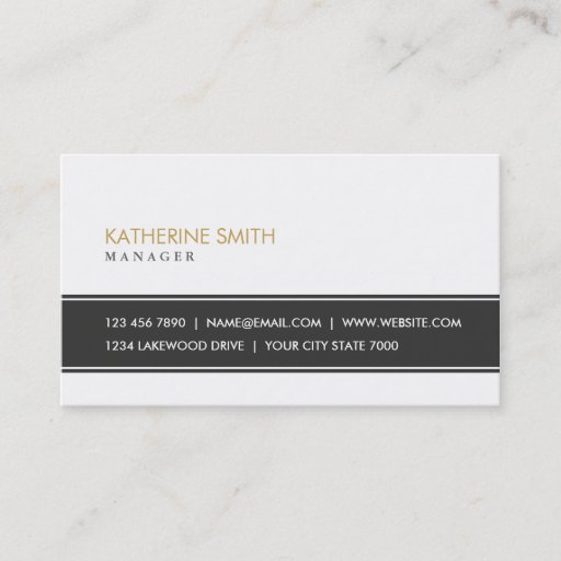 Customizable Elegant Professional Plain Simple White Fashion Business Card Template