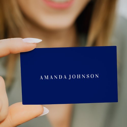 Elegant Professional Royal Blue  Violet Business Card