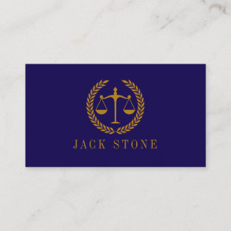 Elegant Professional Simple Minimalist Lawyer Business Card