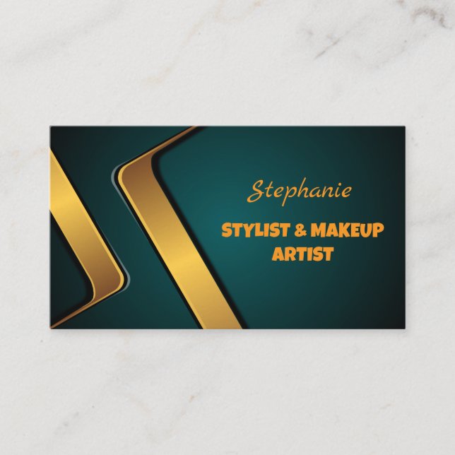 Elegant Professional Simple Monogram Business Card (Front)