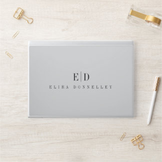 Elegant Professional Simple Monogram Minimal Light HP Laptop Skin