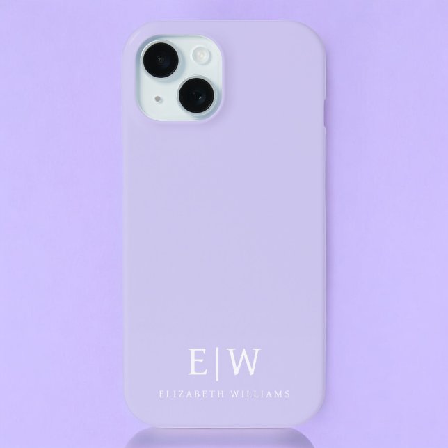 Elegant Professional Simple Monogram Minimalist Case-Mate iPhone Case (Creator Uploaded)