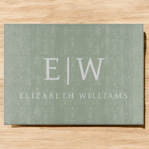 Elegant Professional Simple Monogram Minimalist Cutting Board