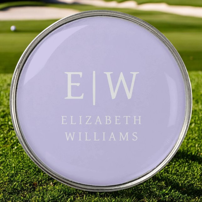 Elegant Professional Simple Monogram Minimalist Golf Ball Marker (Creator Uploaded)