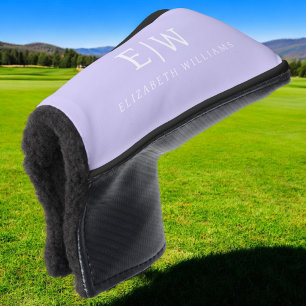 Elegant Professional Simple Monogram Minimalist Golf Head Cover