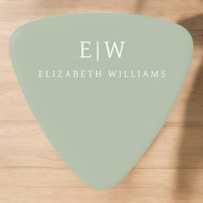 Elegant Professional Simple Monogram Minimalist Guitar Pick