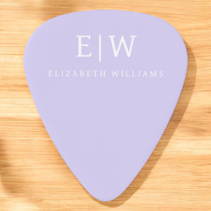 Elegant Professional Simple Monogram Minimalist Guitar Pick
