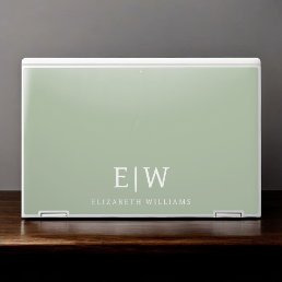 Elegant Professional Simple Monogram Minimalist HP Laptop Skin