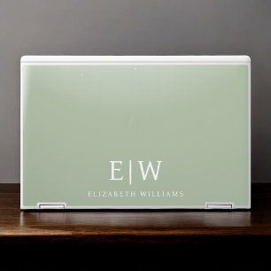 Elegant Professional Simple Monogram Minimalist HP Laptop Skin